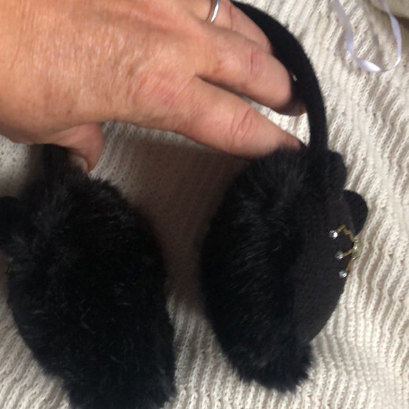 New no tags Kate Spade embellished kitty ear muffs - Picture 3 of 4